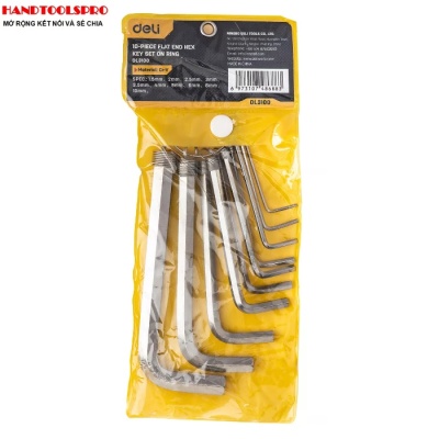Bộ lục giác 10 chi tiết 1.5-10mm DELI EDL3100