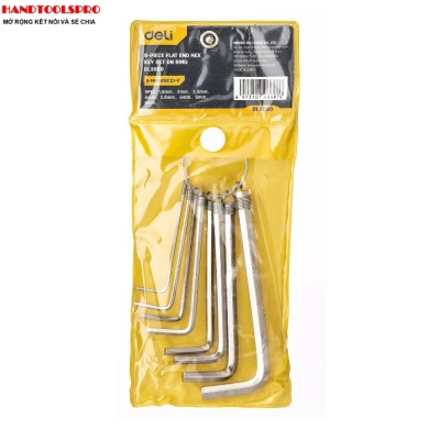 Bộ lục giác 8 chi tiết 1.5-6mm DELI DL3080