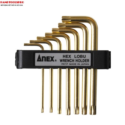Bộ lục giác hoa thị có lỗ chữ L T10-T40 No.639 Anex Japan