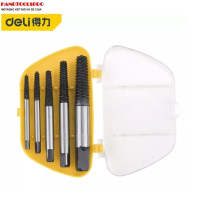 Bộ Mở Ốc Vít Gãy, Toét Đầu 5 Cây DELI DL0025