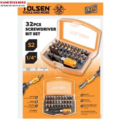 Bộ mũi vít 32 cái TOLSEN 20370