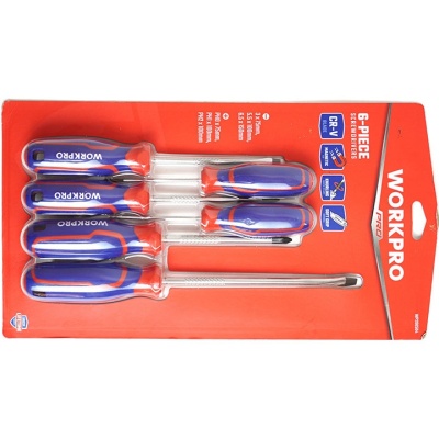 Bộ tuốc nơ vít 6 chi tiết Workpro WP200504