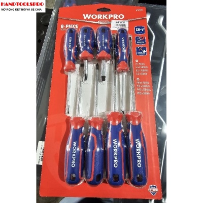 Bộ tuốc nơ vít 8 chi tiết Workpro WP200505