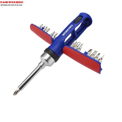 Bộ tuốc nơ vít đa năng 15 chi tiết Workpro WP221061
