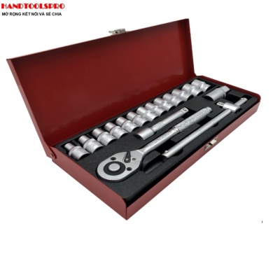 Bộ tuýp 1/2″ 18 chi tiết hệ mét 8-24mm ALLJET AJ-201