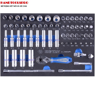 Bộ tuýp 1/4 inch 65 chi tiết Kingtony 9-2565MRV