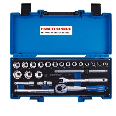 Bộ tuýp hộp nhựa 3/8 23 chi tiết Kingtony 3523MRV11