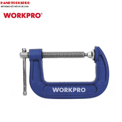 Cảo chữ C dày 8 inch THÉP cao cấp WORKPRO WP232021