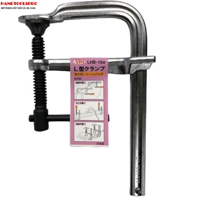 Cảo gỗ chữ F tay quay 120x200mm  NHẬT BẢN ARM LHB-200 (Made in Japan)