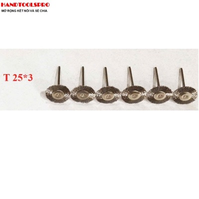 Chổi Cước INOX Công Nghiệp T25 X3mm cán 3mm (Bịch 50 cái)