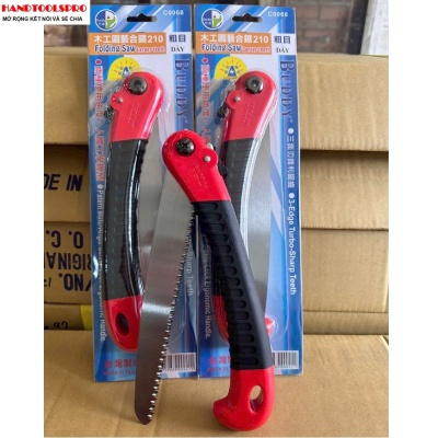 Cưa Kiểng 210mm Cán Xếp Gọn (Đen Đỏ) BUDDY C0068