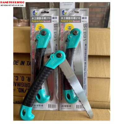 Cưa Kiểng 210mm Cán Xếp Gọn (Đen Xanh ) BUDDYC0069