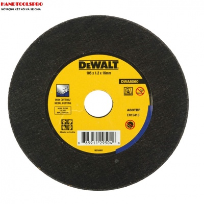 Đá cắt inox Dewalt DWA8060-B1 100x1.2x16mm