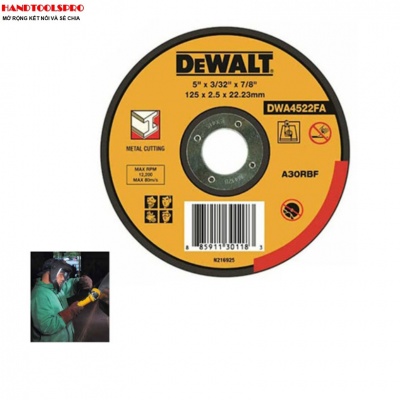 Đá cắt kim loại Dewalt DWA4522-B1 125x3x22mm