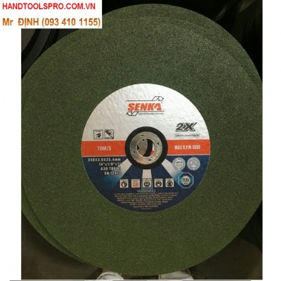 Đá cắt xanh INOX 350 x 3.0 x 25.4 mm SENKA SK-4135030 (hộp 25 viên)