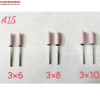 ĐÁ MÀI CÀ LEM HÌNH NHỌN A15 3x10mm CÁN 3MM (BỊCH 100C)