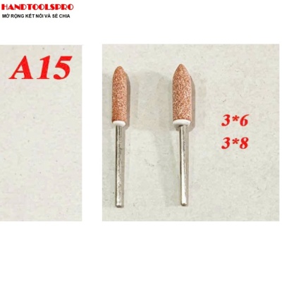 ĐÁ MÀI CÀ LEM HÌNH NHỌN A15 3x8mm CÁN 3MM (BỊCH 100C)