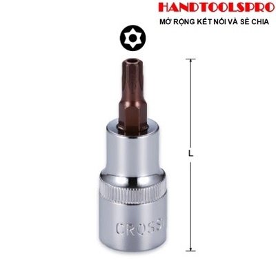 Đầu tuýp 1/2 inch bit hình sao có lỗ T40 CROSSMAN 99-247