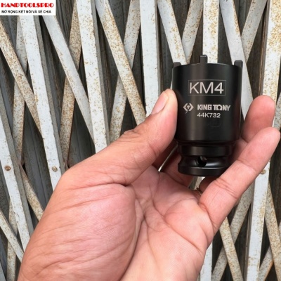 Đầu tuýp 1/2 inch mỏ khóa ngoài đen ngắn TMFS4 sise 32mm Kingtony 44K732M