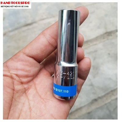 Đầu tuýp trắng dài 1/2 inch 6 cạnh 13mm CROSSMAN 96-421