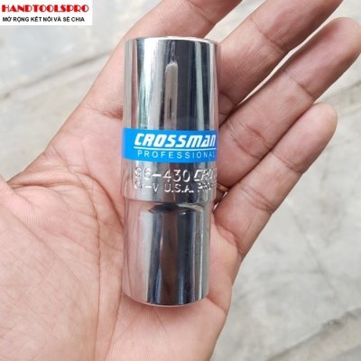 Đầu tuýp trắng dài 1/2 inch 6 cạnh 22mm CROSSMAN 96-430