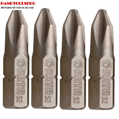 Đầu vít pake 1/4 cỡ #3 x 25mm - 5cái/gói SATA 59224 59221 59222 59223