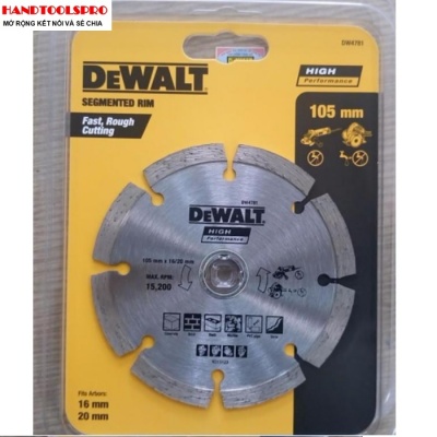 Đĩa cắt gạch 105x20x7mm DEWALT DW4781-B1