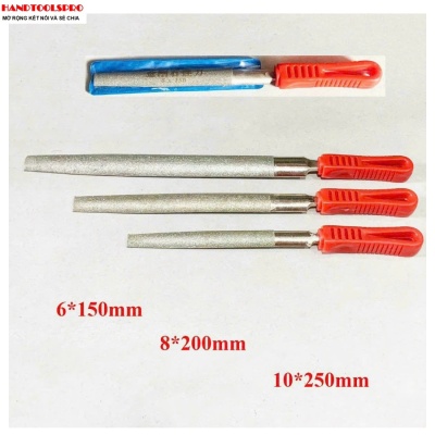 Dũa kim cương bản lớn BÁN NGUYỆT 8x200mm HONGYU (LÒNG MO)