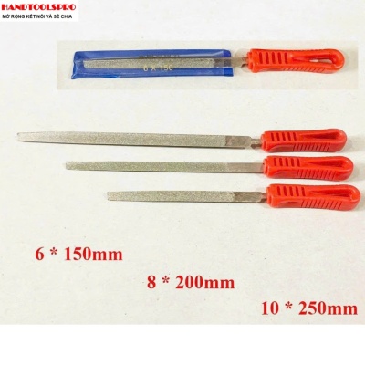 Dũa kim cương bản lớn TAM GIÁC 6x150mm HONGYU