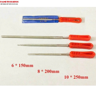 Dũa kim cương bản lớn TRÒN 6x150mm HONGYU