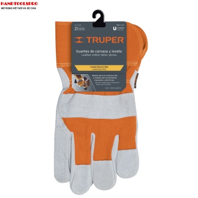 Găng tay da vải an toàn size L Truper 14245 (GU-235)