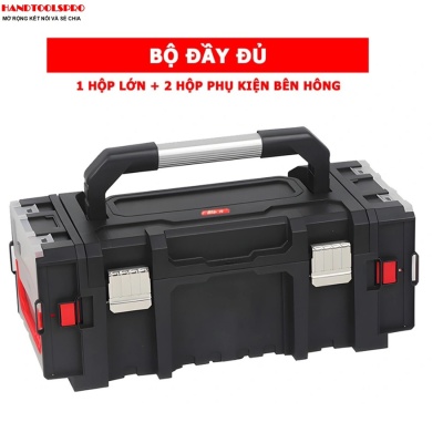 Hộp đựng đồ nghề 3IN1 55x21x25cm BISON BS511001 (có 2 khay kinh kiện)