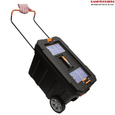 Hộp nhựa đựng dụng cụ có bánh xe kích thước 60 × 30 × 39 cm Kendo - 90274