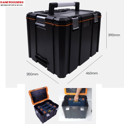 Hộp nhựa đựng dụng cụ (Size L-60L) 46 x 35.7 x 38.9 cm Kendo - 90263