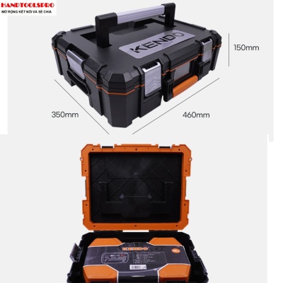 Hộp nhựa đựng dụng cụ (size S-20L) 46 x 37.5 x 15.1 cm Kendo - 90261
