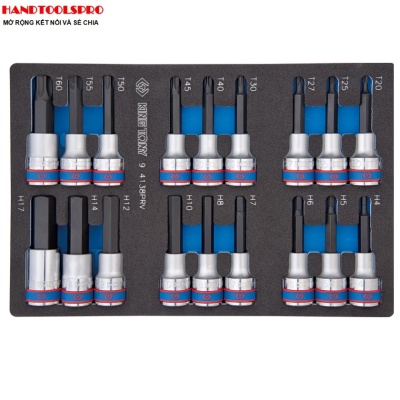 Khay tuýp 1/2 inch 18 chi tiết Kingtony 9-4138PRV