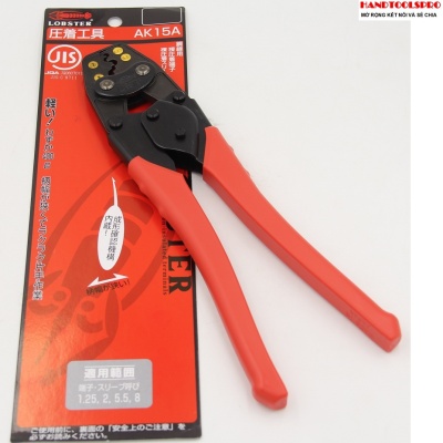 Kìm bấm cos Nhật Bản 1.25,2,5,5,8mm2  LOBSTER AK15A