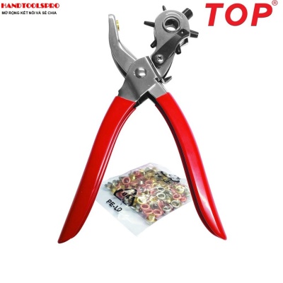 Kìm Bấm Lỗ Dây Nịt ( Kèm Khoen ) Top - K6012A