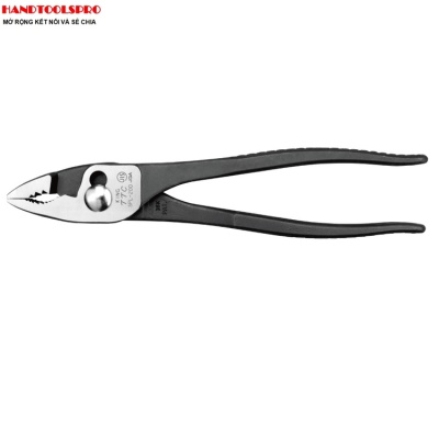 Kìm cá sấu răng cưa chéo loại mỏng cán trần 200mm SPL-200X Tsunoda