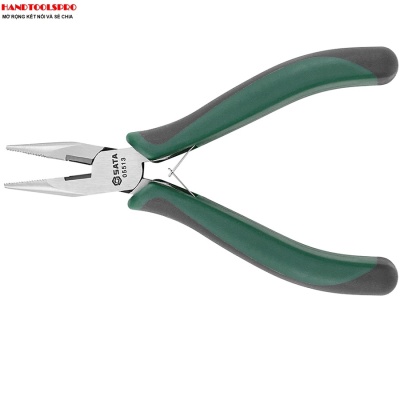 Kìm Nhọn 5 inch (125mm) Cán Đen Xanh SATA 05513