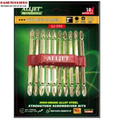 Mũi Vít 2 Đầu Dài PH2x110mm Xi VÀNG ALLJET AJ-101