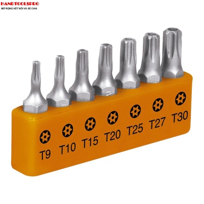 T9-T30 Bộ mũi vít đầu sao 7 chi tiết Truper 17797 (P7-15TS)