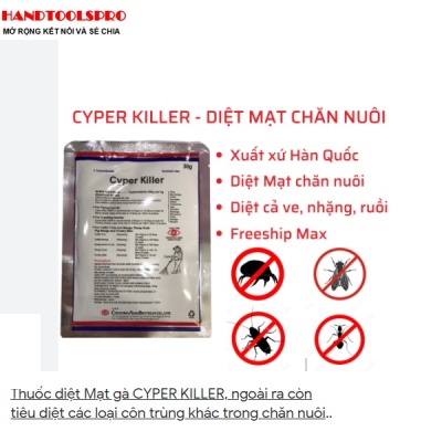 Thuốc diệt côn trùng gián, kiến, muỗi cho gia đình 30g cyber killer (made in Korea)
