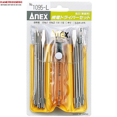 Tô vít thử điện 6 mũi ANEX No.1095-L Nhật Bản