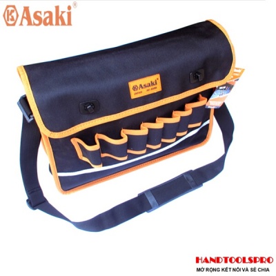 Túi đeo vai đựng đồ nghề cao cấp 380x100x300mm AK-9989 Asaki