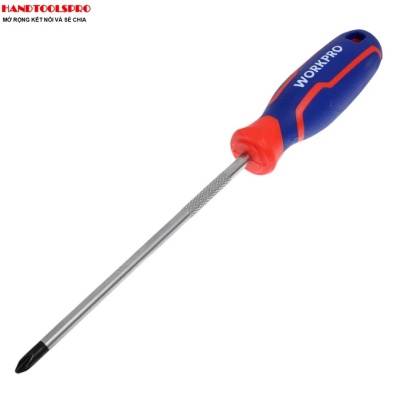 Tuốc nơ vít bake PH2X150mm tay cầm bọc cao su Workpro WP221030