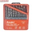 Bộ mũi khoan INOX làm từ thép HSS 19pc 1-10mm ASAKI AK-3571