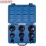 Bộ tuýp 1/2-3/4 inch 9pcs mỏ khóa ngoài đen ngắn  Kingtony 7K09MP01