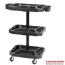 Xe dịch vụ ba khay đựng dụng cụ 52,9 x 39,9 x 86,9 cm TACTIX 326085