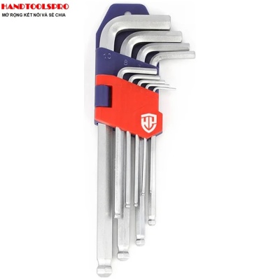 1.5-10mm Bộ lục giác đầu bi (loại trung) 9 chi tiết Workpro WP222006